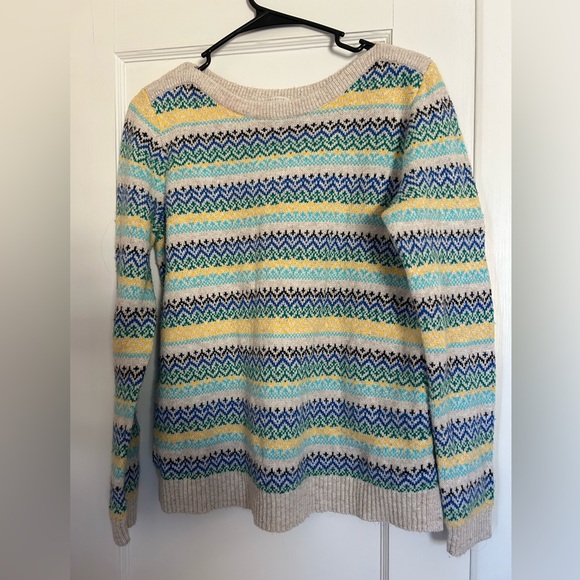 Talbots Colorful Patterned Sweater - Picture 2 of 5